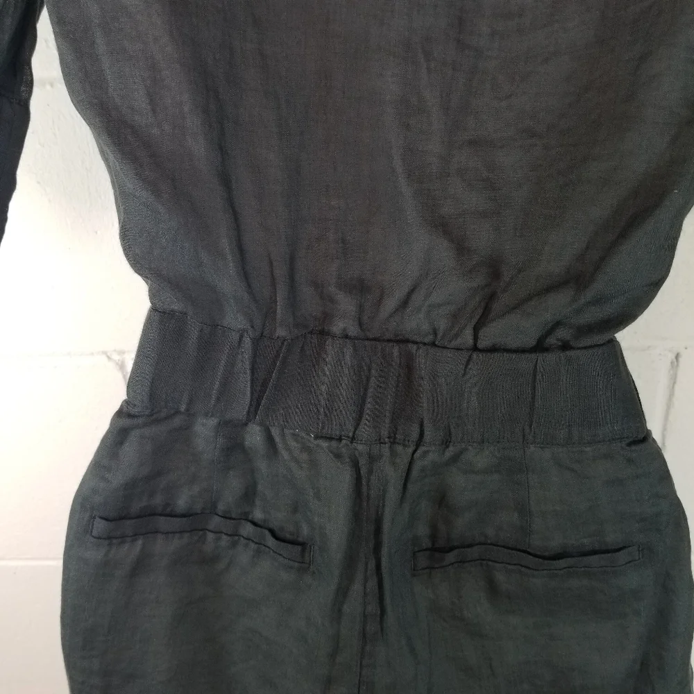 Banana Republic green shorts romper